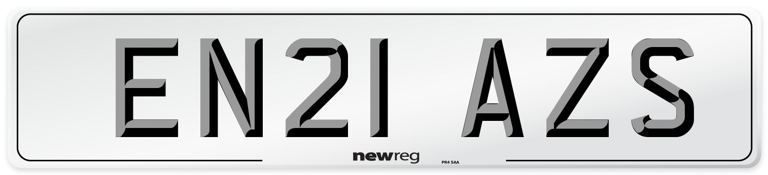EN21 AZS Number Plate from New Reg
